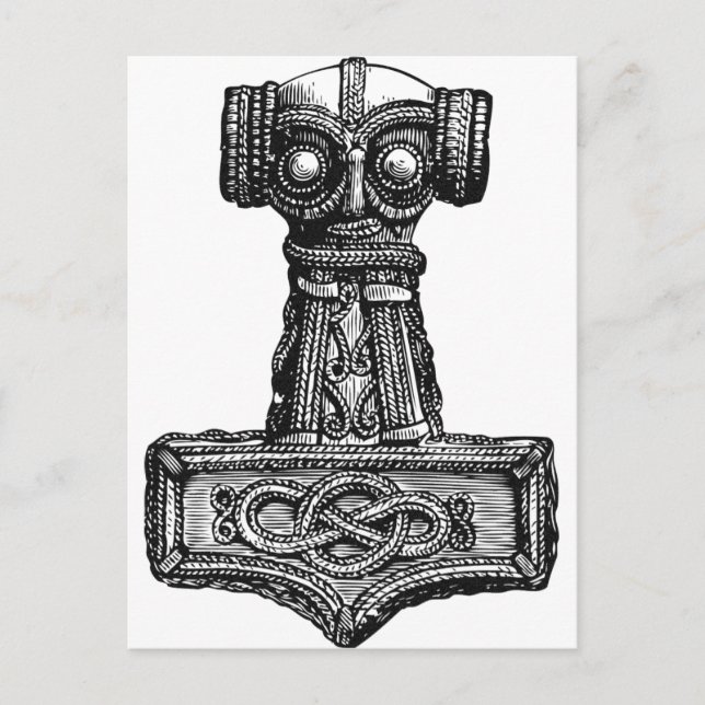 Mjolnir: Thor’s Hammer Postkarte (Vorderseite)