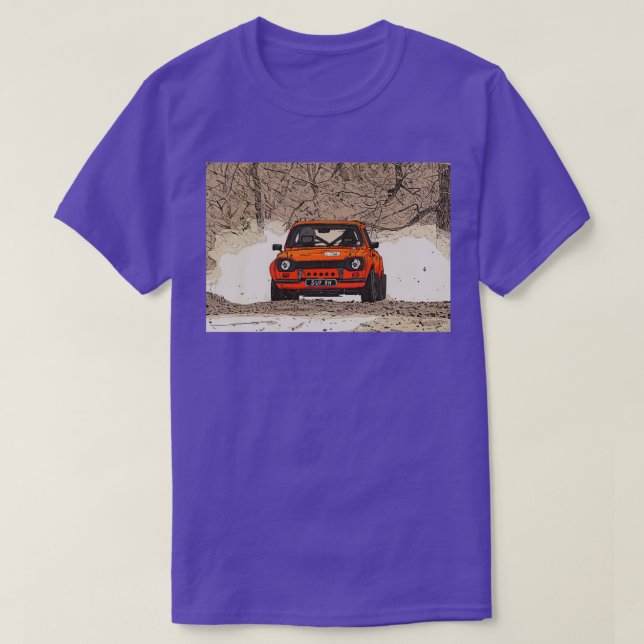 Mk1 Escort Kundgebung orange T-Shirt (Design vorne)