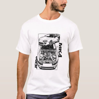 MK4 Legende - 2JZ Technische Motor Kunst T-Shirt