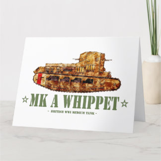 MK a Whippet World War One British Medium Tank WWI Dankeskarte