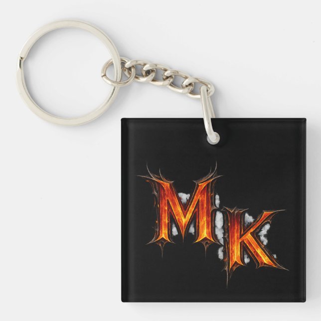 MK Infernal Gothic Emblem Schlüsselanhänger (Vorderseite)