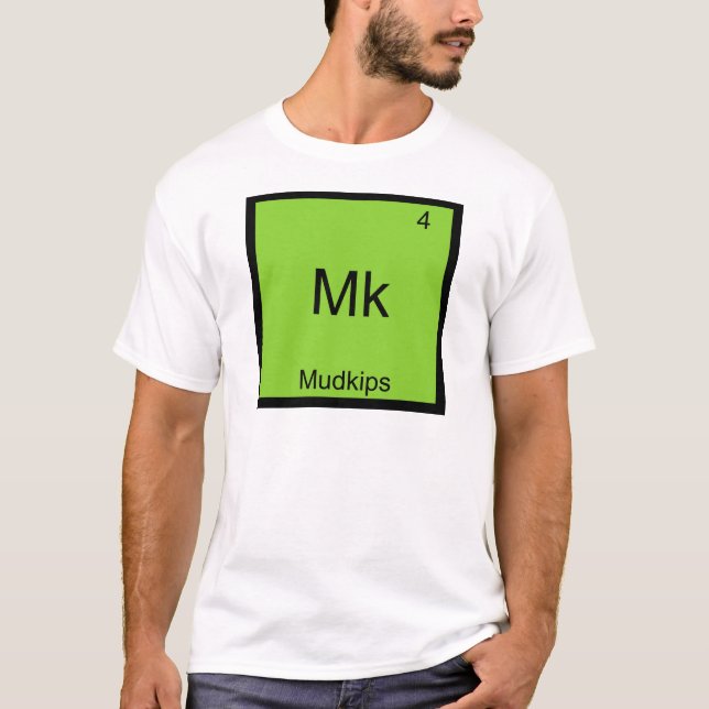 Mk - T-shirt drôle de chimie d'élément de Mudkips (Devant)