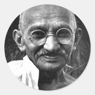 MKGandhi Runder Aufkleber