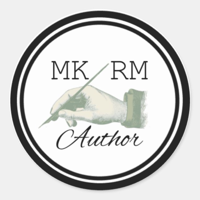 MKRMAuthor Logo-Aufkleber Runder Aufkleber (Vorderseite)