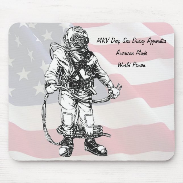 MKV Tiefsee-Taucher-Amerikaner gemacht Mousepad (Vorne)