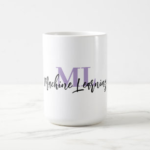ML Weiße Tasse – Für Machine Learning Fans 💜☕