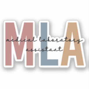 MLA Medical Laborant Aufkleber
