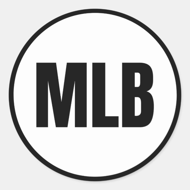 MLB - Melbourne Runder Aufkleber (Vorderseite)