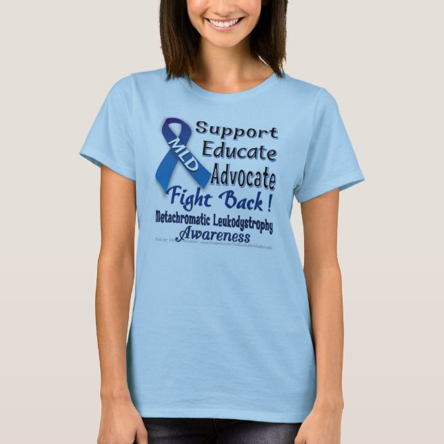 MLD AWARENESS_FIGHT ZIEHEN SICH ZURÜCK T-Shirt (Vorderseite)
