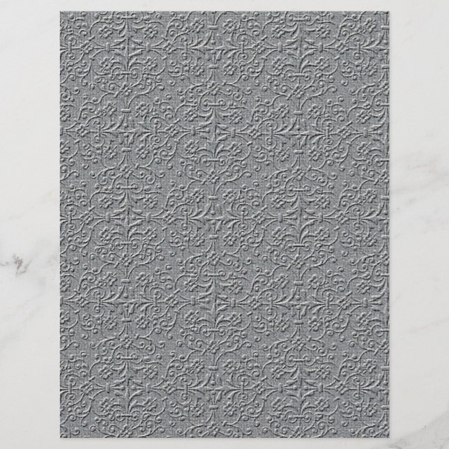 MLE METALIC SILVER GRAU DECORATIVE EMBOSSED P FLYER (Vorne)