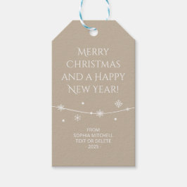 Mled Elegance - Calm Stone Snowflake Gift Tags Geschenkanhänger