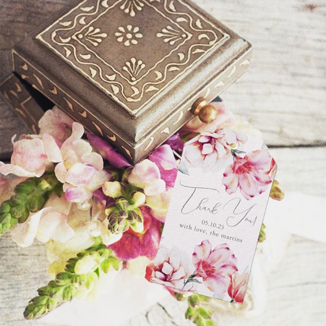 Mled Lavender Floral Wedding Vielen Dank Geschenkanhänger (Von Creator hochgeladen)