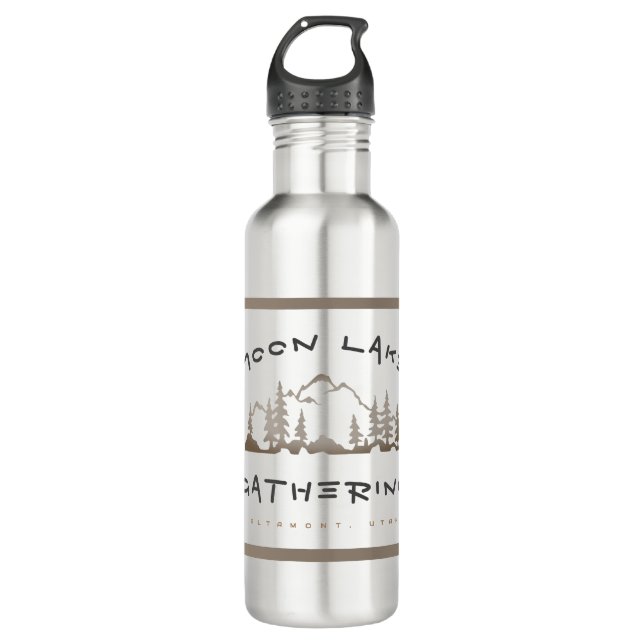 MLG 2 Wasserflasche Edelstahlflasche (Vorderseite)