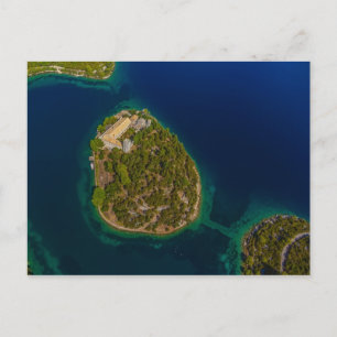 Mljet aerial Croatia Postkarte