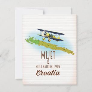 Mljet Nationalpark Kroatien Karte