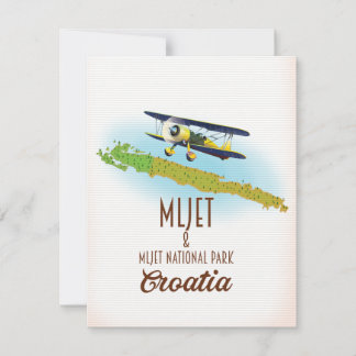 Mljet Nationalpark Kroatien Karte