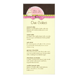 Mlle. Cartes en rack du menu Jen