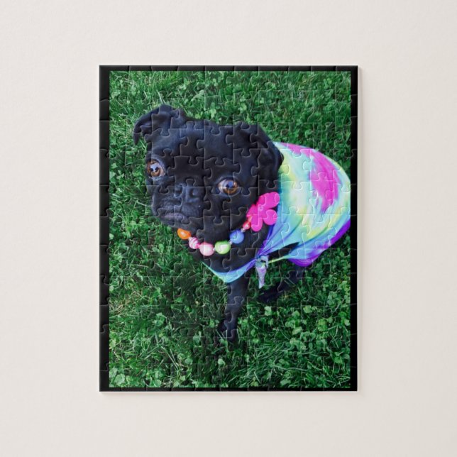 Mlle Harley Pug Puzzle (Vertical)