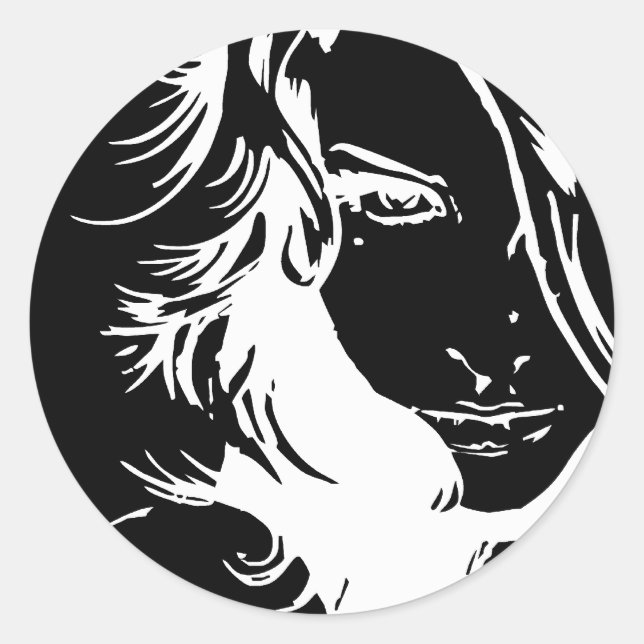 Mlle vous - autocollant (Devant)