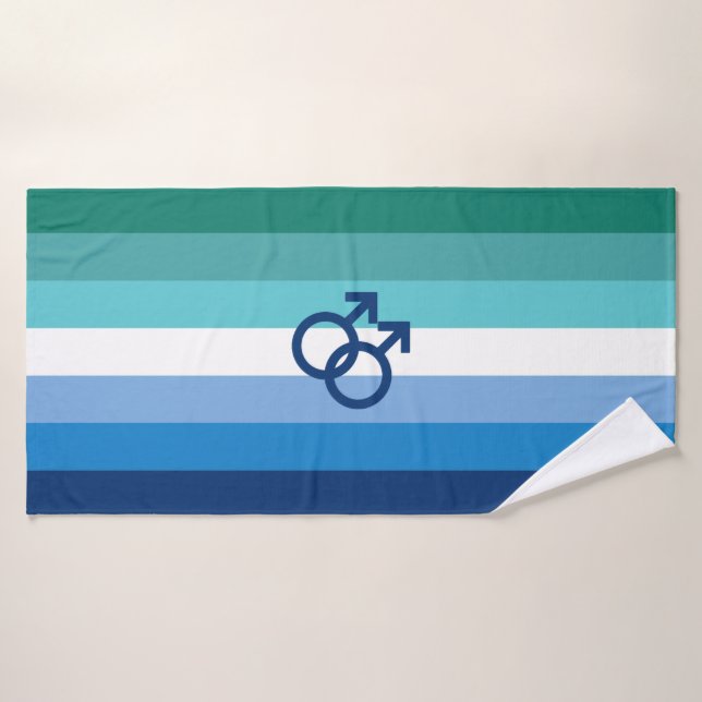 MLM Gay Male Pride Flag Badehandtuch (Badehandtuch)