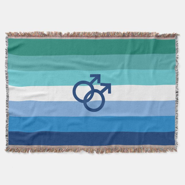 MLM Gay Male Pride Flag Decke (Vorderseite)