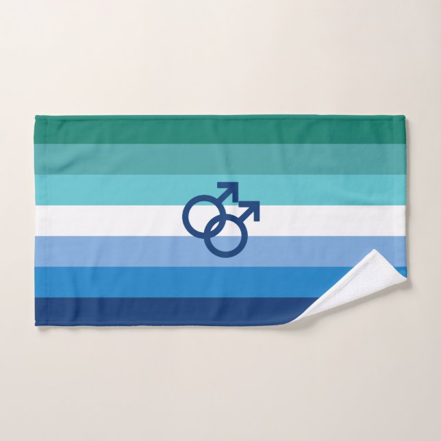 MLM Gay Male Pride Flag Handtuch (Handtuch)