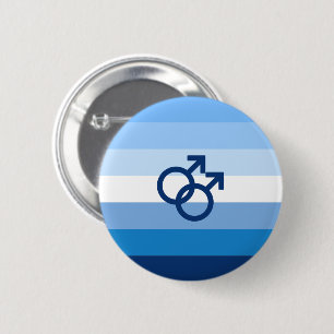 MLM Schwule Männer Stolzflagge Button