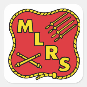 MLRS Field Artillerie Quadratischer Aufkleber