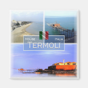 MLS003 TERMOLI, Mosaik, Molise, Italien, Kühlschra Magnet