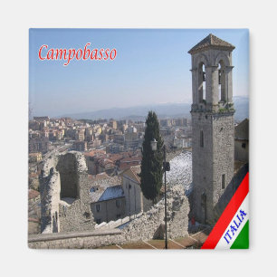 MLS018 CAMPOBASSO Bell Tower San Bartolomeo Kühlsc Magnet