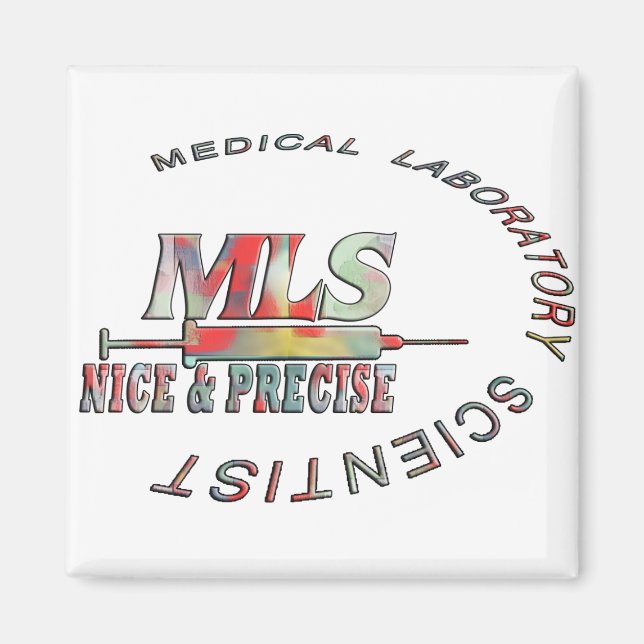 MLS NICE UND PRECISE MEDICAL LABORY WISSENSCHAFTLE MAGNET (Vorne)