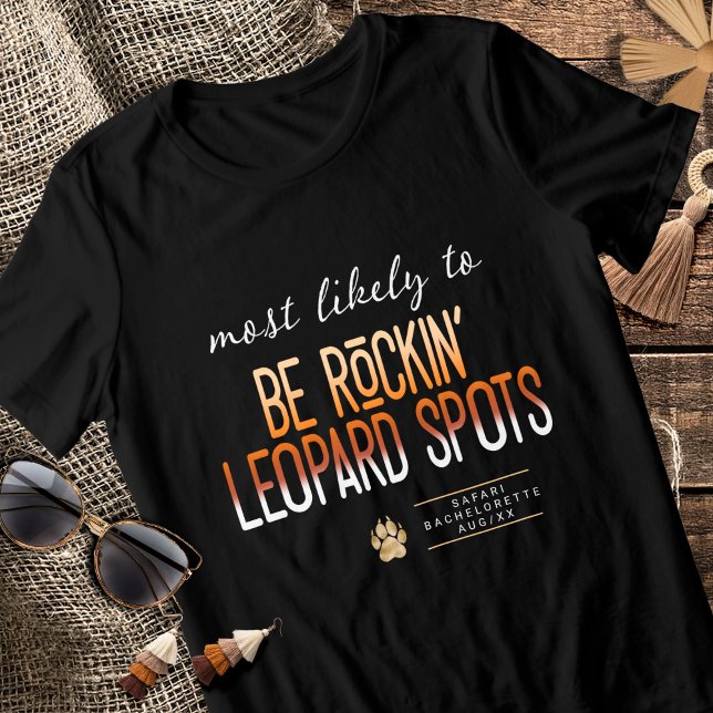 MLT Be Rockin' Leopard Spots Bachelorette ID1156 Tri-Blend Shirt (Von Creator hochgeladen)