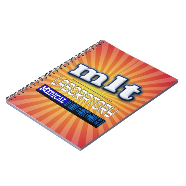 MLT LOGO - LABORmedizinische TECHNOLOGIE Notizblock (Linke Seite)