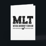 MLT Medical Laboratories Technician Science Labrad Karte<br><div class="desc">Dieses komische Labortechnikerdesign für Damen und Herren,  die ihre Labor- und Chemiearbeit Liebe leisten. Zeigen Sie,  dass Sie ein stolzer Labrador-Tech sind. Das Motiv ist das Zitat MLT Medical Laboratory Technician.</div>