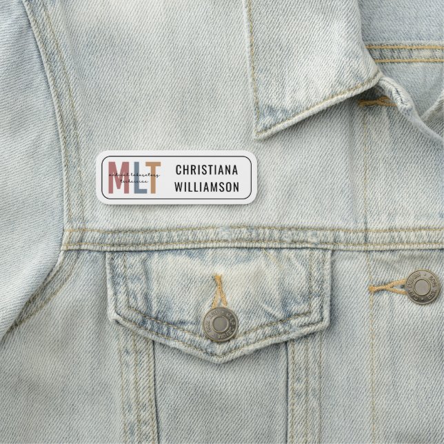 MLT Medizinischer Labortechniker Medizinischer Lab Namensschild (Beispiel)