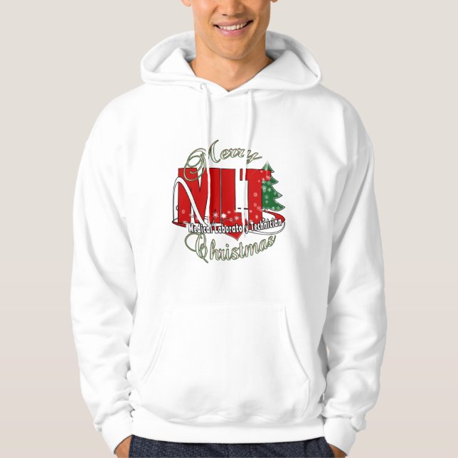 MLT WEIHNACHTSmedizinisches LABORTechnologie Hoodie (Vorderseite)