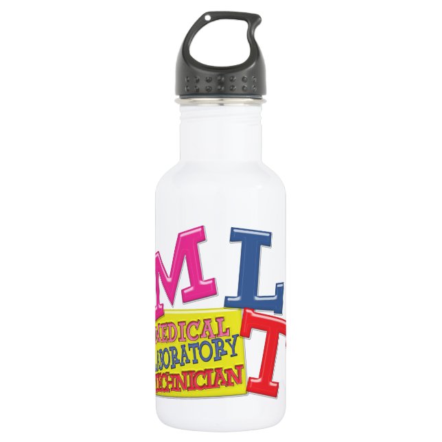 MLT WHIMSICAL FUN ACRONYM LETTERS LABOR TRINKFLASCHE (Vorderseite)