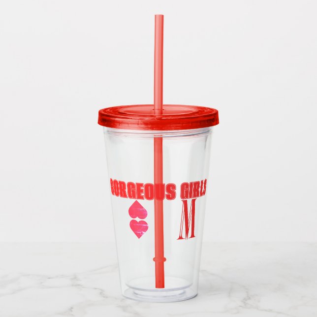 MM Women's Acrylic Tumbler Acryltrinkbecher (Vorderseite)
