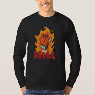 MMA brennender Boxhandschuh mit Feuer T-Shirt