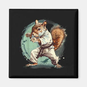 MMA Eichhörnchen Jiu-Jitsu Judo Kung Fu Kickboxen Magnet