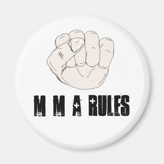 MMA-Regeln Magnet (Vorne)