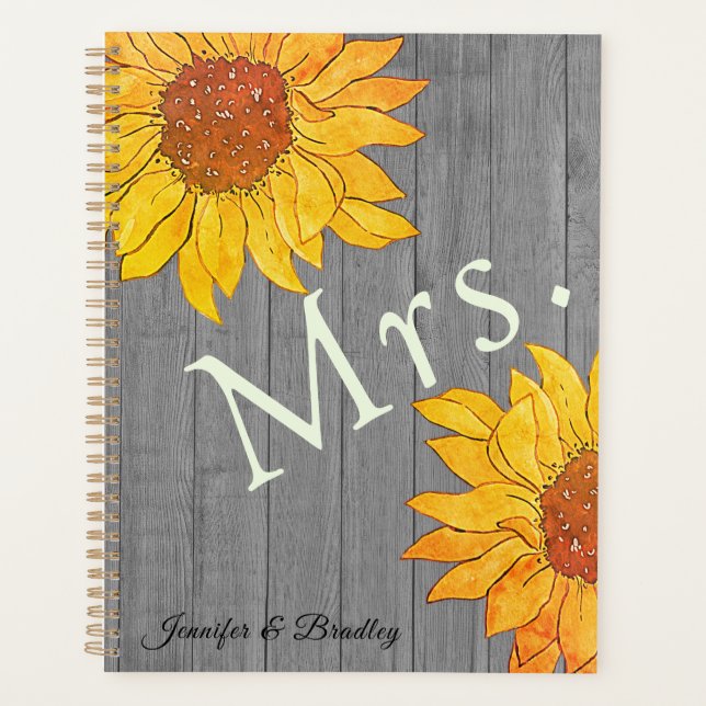 Mme Bois Rustique Gris Jaune Tournesol (Devant)