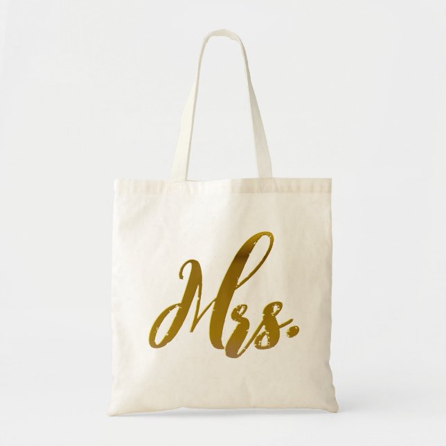 Mme dans le sac fourre-tout à mariage de feuille (Devant)