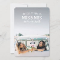 Mme et Mme mariage vous remercient des cartes