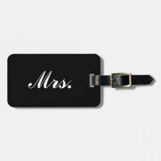 Mme Half de M. et Mme étiquette à bagages pour ell