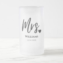 Mme Modern Stein Bride Beer Mug : Cadeau Mariage