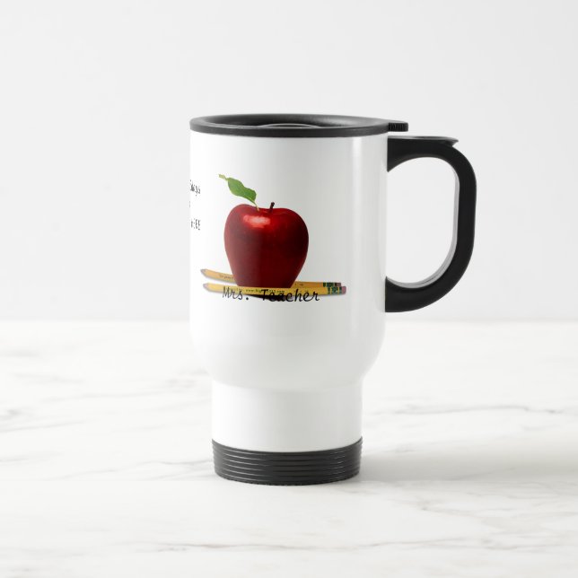 Mme PERSONNALISABLE Teacher Travel Mug (Droite)