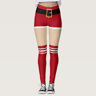 Mme Santa Claus Drôle Leggings de Noël