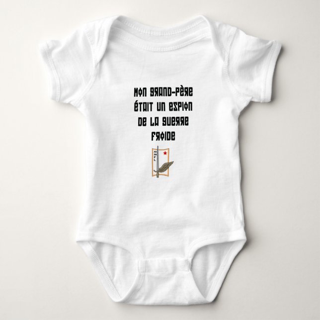 mmfl mein Großvater war ein Spion des kalten Baby Strampler (Vorderseite)