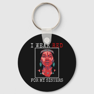 Mmiw Native Indian American Ich Trage Rot Für Schw Schlüsselanhänger